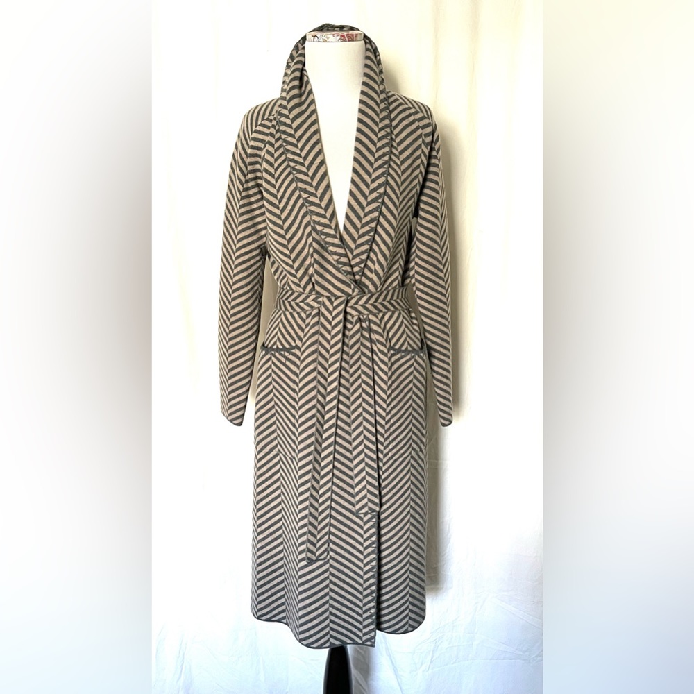 EE By Etcetera Knit Wool Blend Sweater Coat Duster Cardigan Coatigan - Picture 2 of 13